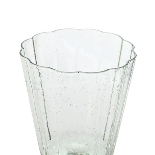 Set di 6 bicchieri da acqua, 9 x 9 x 17,8 cm, in vetro verde | Collezione Bubbles Garbo