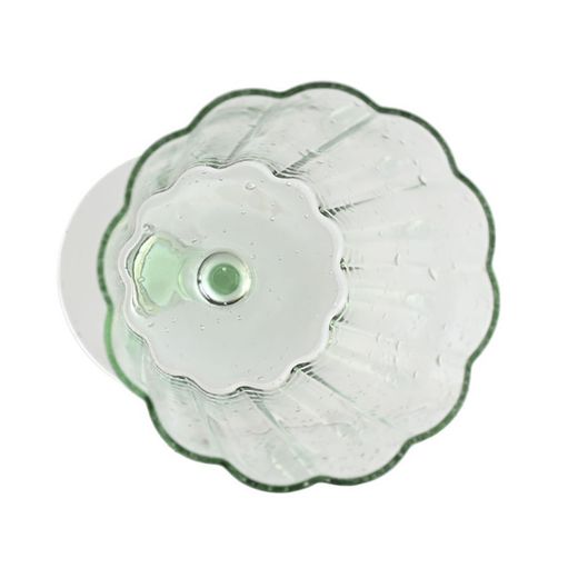 Set di 6 bicchieri da acqua, 9 x 9 x 17,8 cm, in vetro verde | Collezione Bubbles Garbo