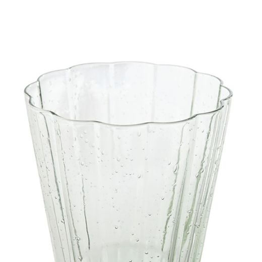 Set di 6 bicchieri da vino, 8,4 x 8,4 x 16,4 cm, in cristallo verde | Collezione Bubbles Garbo