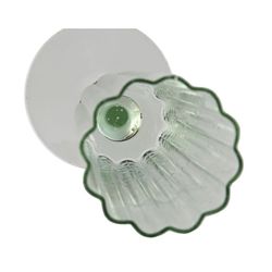 Ensemble de 6 flûtes en cristal vert, 6 x 6 x 23,7 cm | Collection Bubbles Garbo