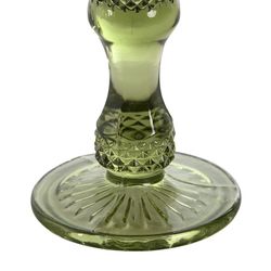 Ensemble de 6 flûtes en cristal vert, 7 x 7 x 20 cm | Collection Da Gama