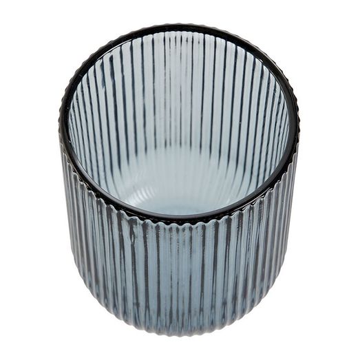 Set di 6 bicchieri, 7,5 x 7,5 x 9,5 cm, in vetro blu | Collezione Lines