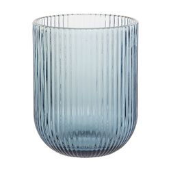 Set di 6 bicchieri, 7,5 x 7,5 x 9,5 cm, in vetro blu | Collezione Lines