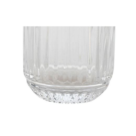 Set di 6 bicchieri in vetro, 7,5 x 7,5 x 9,5 cm, trasparente | Collezione Striped