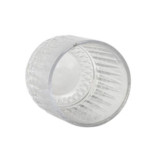 Set di 6 bicchieri in vetro, 7,5 x 7,5 x 9,5 cm, trasparente | Collezione Striped