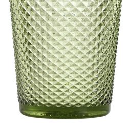 Set de 6 vasos, Ø 8 x 10 cm, de cristal en verde| Colección Da Gama