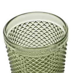 Set de 6 vasos, Ø 8 x 10 cm, de cristal en verde| Colección Da Gama