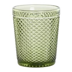 Set de 6 vasos, Ø 8 x 10 cm, de cristal en verde| Colección Da Gama