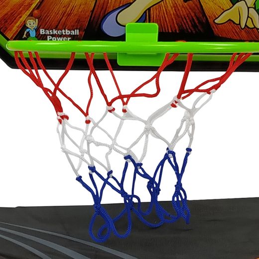 Set canasta baloncesto niños con pelota 12 cm, PVC resistente, fácil montaje