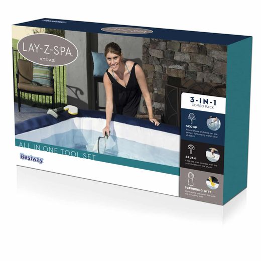 Conjunto de Limpeza para Lay-Z-Spa da Bestway com 3 Acessórios