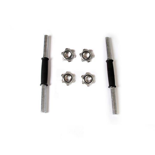 Set di manubri da 30 kg, 32 x 25 x 46 cm, in cromo color argento | Collezione Serie 700