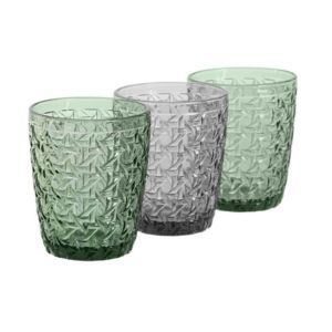 Glasbecher-Set, 8 x 8 x 10 cm, aus Kristallglas in Mehrfarbig | Kollektion Colors