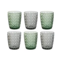 Set de vasos, 8 x 8 x 10 cm, de cristal en multicolor | Colección Colors