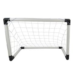 Set portería fútbol 2 en 1 para exterior, 56x192x110 cm, con pelota e inflador