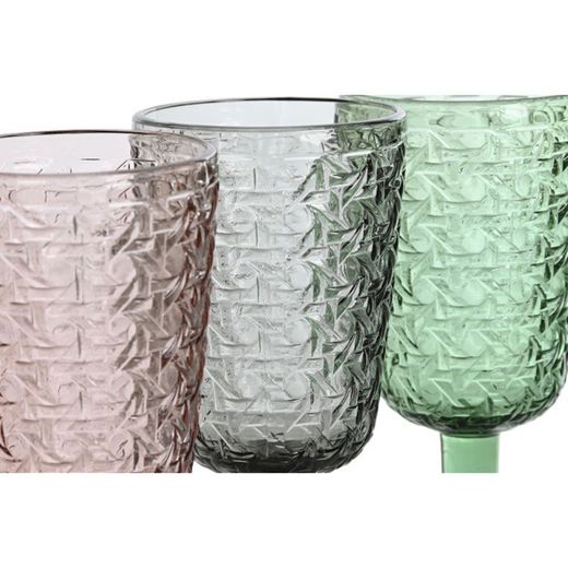 Set di bicchieri da acqua, 8,7 x 8,7 x 17 cm, in vetro multicolore | Collezione Colors