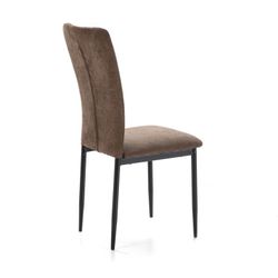 Sedia, 42,5 x 58 x 96 cm, in tessuto e metallo marrone | Collezione Holly