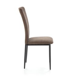 Sedia, 42,5 x 58 x 96 cm, in tessuto e metallo marrone | Collezione Holly