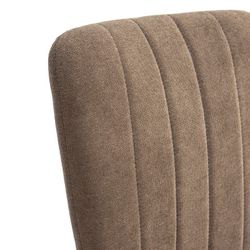 Sedia, 42,5 x 58 x 96 cm, in tessuto e metallo marrone | Collezione Holly