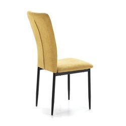 Sedia, 42,5 x 58 x 96 cm, in tessuto e metallo colore mostarda | Collezione Holly