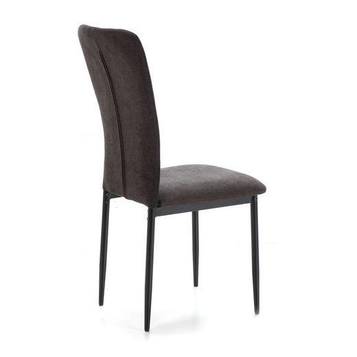 Sedia, 42,5 x 58 x 96 cm, in tessuto e metallo nero | Collezione Holly