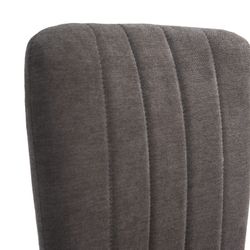 Sedia, 42,5 x 58 x 96 cm, in tessuto e metallo nero | Collezione Holly