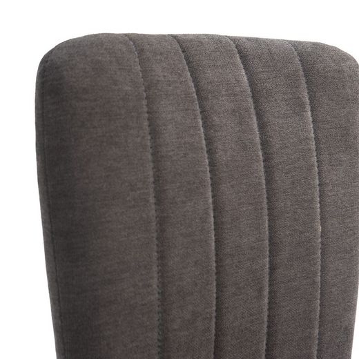 Sedia, 42,5 x 58 x 96 cm, in tessuto e metallo nero | Collezione Holly