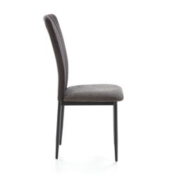 Sedia, 42,5 x 58 x 96 cm, in tessuto e metallo nero | Collezione Holly