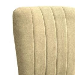 Sedia, 42,5 x 58 x 96 cm, in tessuto e metallo verde | Collezione Holly