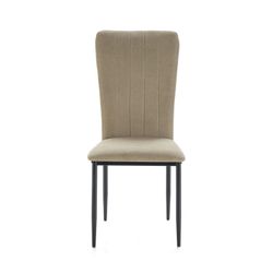 Sedia, 42,5 x 58 x 96 cm, in tessuto e metallo verde | Collezione Holly