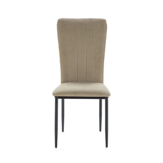 Sedia, 42,5 x 58 x 96 cm, in tessuto e metallo verde | Collezione Holly