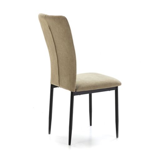 Sedia, 42,5 x 58 x 96 cm, in tessuto e metallo verde | Collezione Holly
