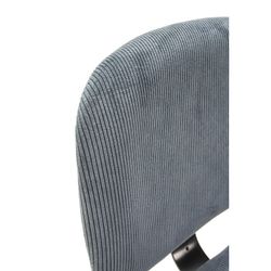Sedia, 44 x 51 x 79 cm, in velluto blu | Collezione Arus