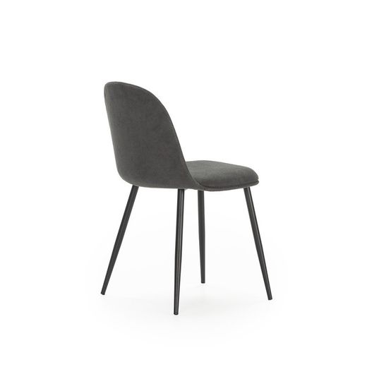 Silla, 45 x 52 x 81 cm, de tejido en gris oscuro y negro | Colección Malila