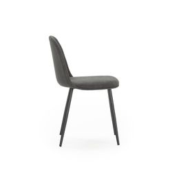 Silla, 45 x 52 x 81 cm, de tejido en gris oscuro y negro | Colección Malila