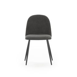 Silla, 45 x 52 x 81 cm, de tejido en gris oscuro y negro | Colección Malila