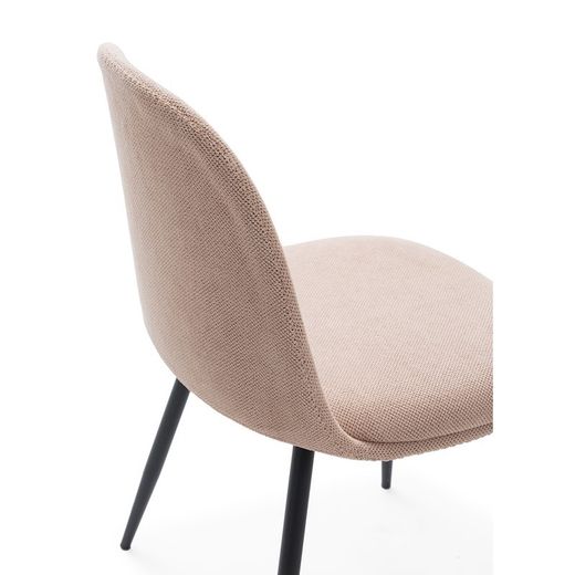 Sedia, 45 x 52 x 81 cm, in tessuto rosa | Collezione Malila