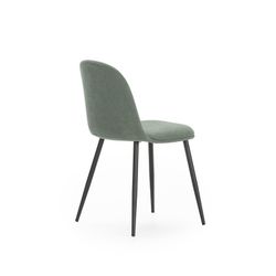 Sedia, 45 x 52 x 81 cm, in tessuto verde e nero | Collezione Malila