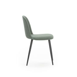 Sedia, 45 x 52 x 81 cm, in tessuto verde e nero | Collezione Malila