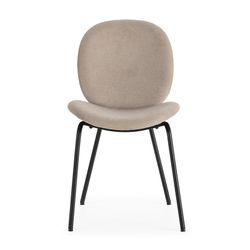 Sedia, 45 x 57,5 x 81,5 cm, in tessuto beige | Collezione Cori