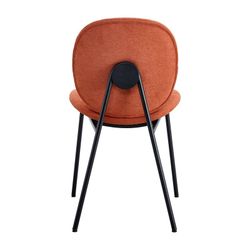 Sedia, 45 x 57,5 x 81,5 cm, in tessuto arancione teja | Collezione Cori