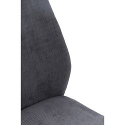 Sedia, 45 x 62 x 97 cm, in tessuto grigio | Collezione Alan