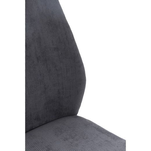 Sedia, 45 x 62 x 97 cm, in tessuto grigio | Collezione Alan