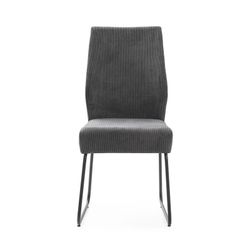 Sedia, 45 x 62 x 97 cm, in tessuto grigio | Collezione Alan