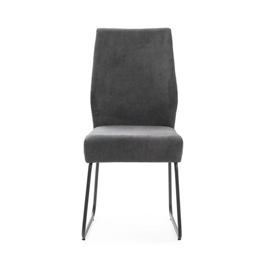 Sedia, 45 x 62 x 97 cm, in tessuto grigio | Collezione Alan