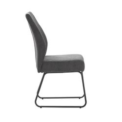 Sedia, 45 x 62 x 97 cm, in tessuto grigio | Collezione Alan