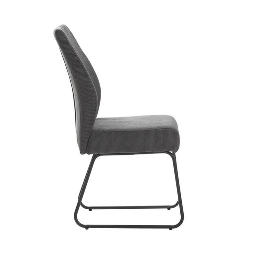 Sedia, 45 x 62 x 97 cm, in tessuto grigio | Collezione Alan