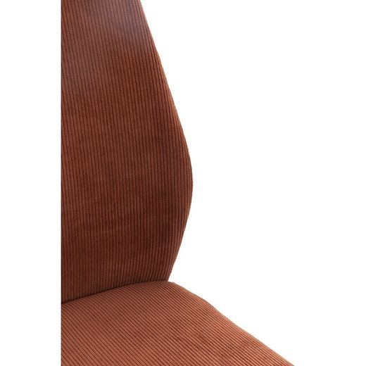 Sedia, 45 x 62 x 97 cm, in tessuto color terracotta | Collezione Alan