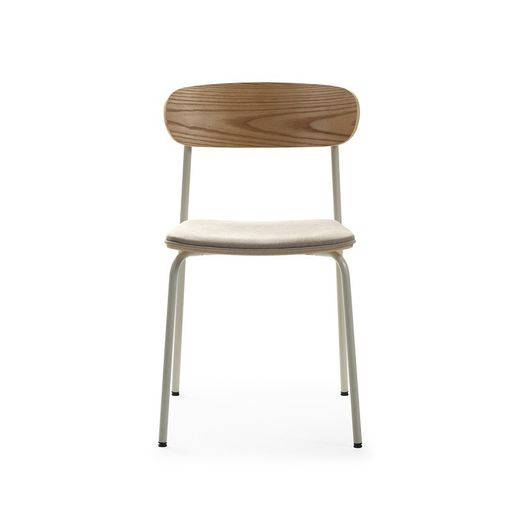 Sedia, 46 x 51 x 77 cm, in tessuto beige | Collezione Adriana