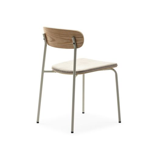 Sedia, 46 x 51 x 77 cm, in tessuto beige | Collezione Adriana
