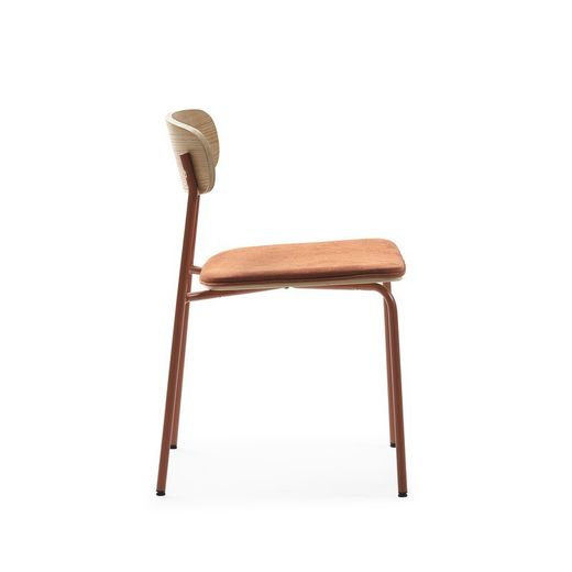 Sedia, 46 x 51 x 77 cm, in tessuto arancione | Collezione Adriana